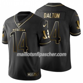 Maillot Cincinnati Bengals Andy Dalton 14 Nike Noir Golden Edition 100th - Homme